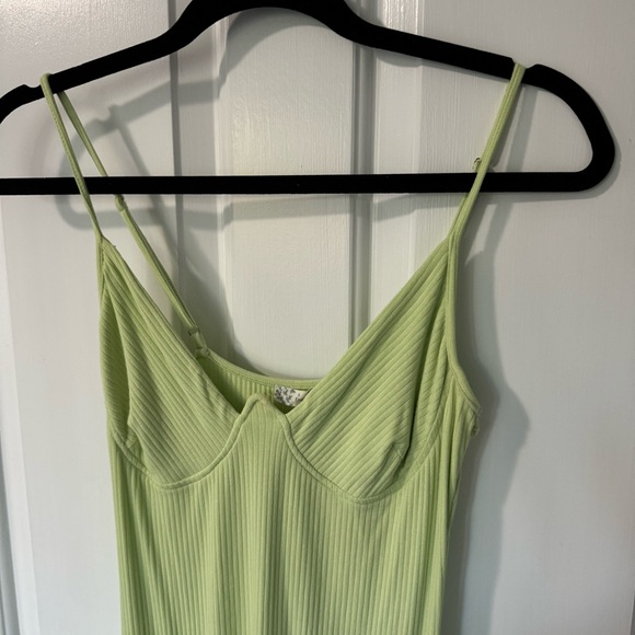 Lime Green Mini Dress - Picture 3 of 3